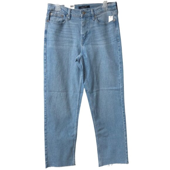 CALVIN KLEIN HIGH VINTAGE STRAIGHT JEANS NEW WITH TAG - Picture 2 of 14